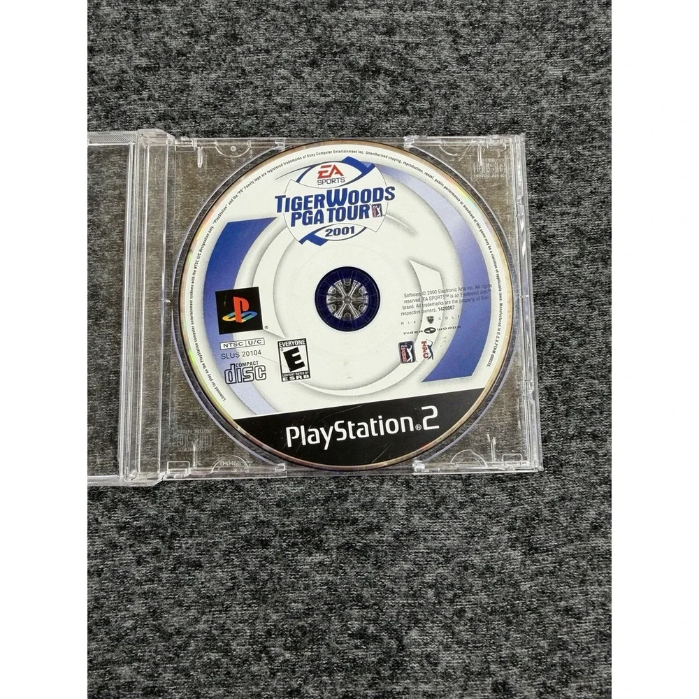 Tiger Woods PGA Tour 2001 Sony PlayStation 2 PS2 Game Disc Only SLUS-20104